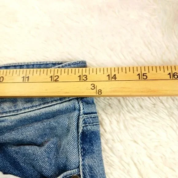 Tinseltown 7 Distressed Skinny Leg 5 Pocket Lightwash Stretch Denim Jeans 28W.. - Picture 8 of 10